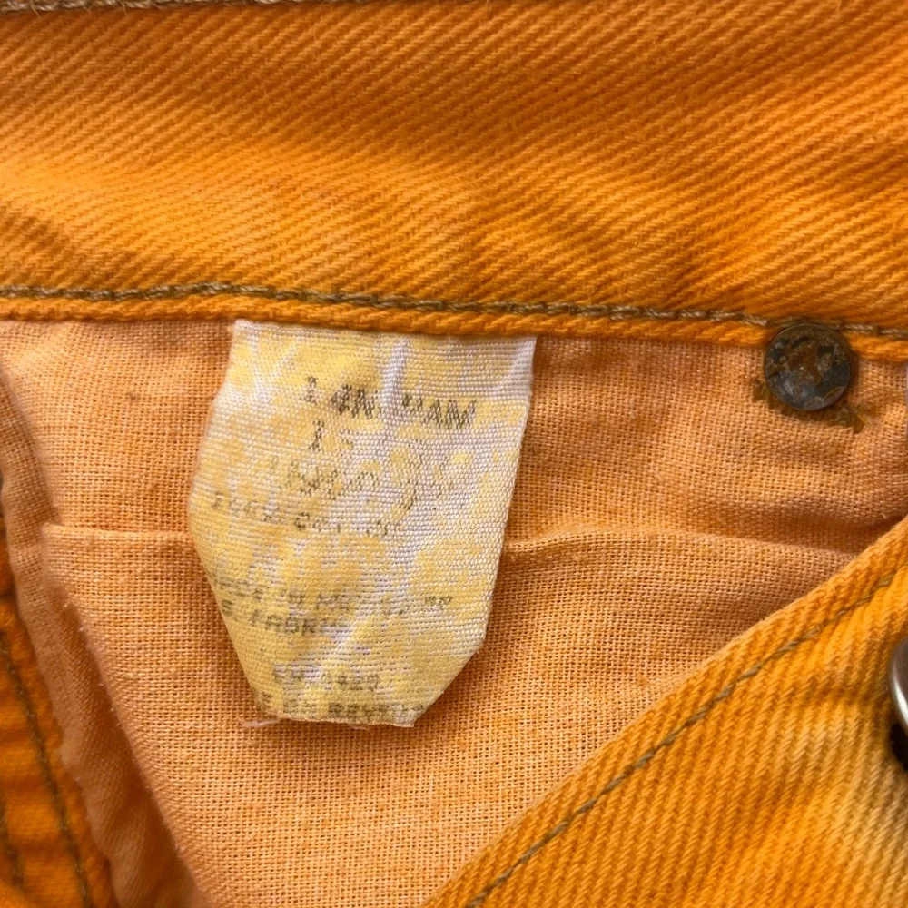 Vintage Orange Wrangler Cut Off Shorts - Picture 5 of 5